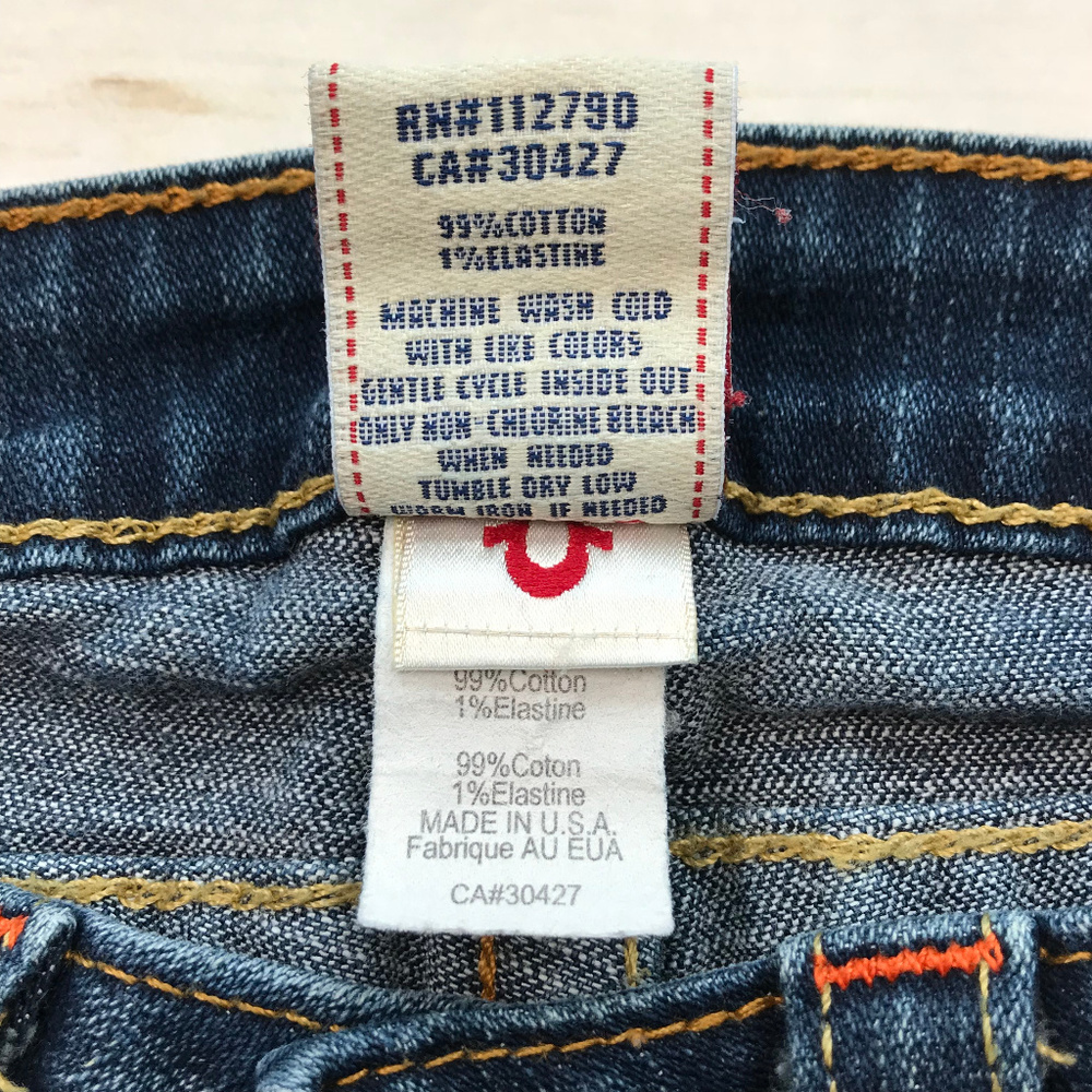 True Religion Joey Jeans Dark Wash Twisted Sz 27 - Picture 7 of 7